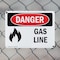 Signmission Gas Line Danger Sign, Plastic, 10in W x 7in L, 2PK OS-2PACK-DS-P-710-L-1272 - alternate 5